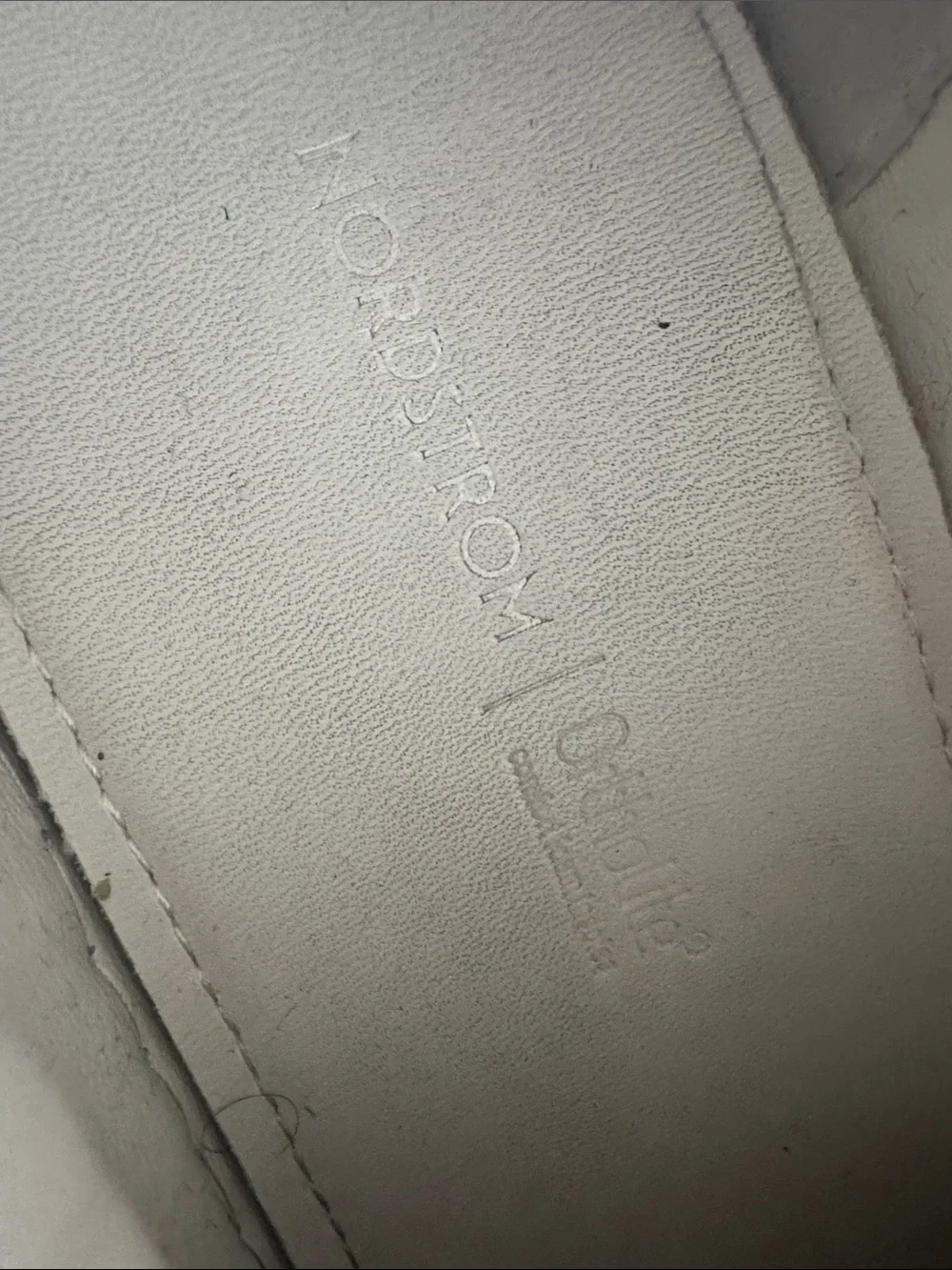 Nordstrom Men's Light Beige Leather Sneakers - Lace-Up
